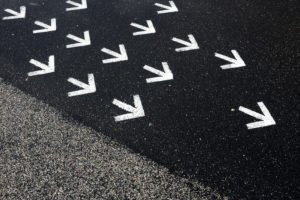 in direction of the arrow in direction of the arrow